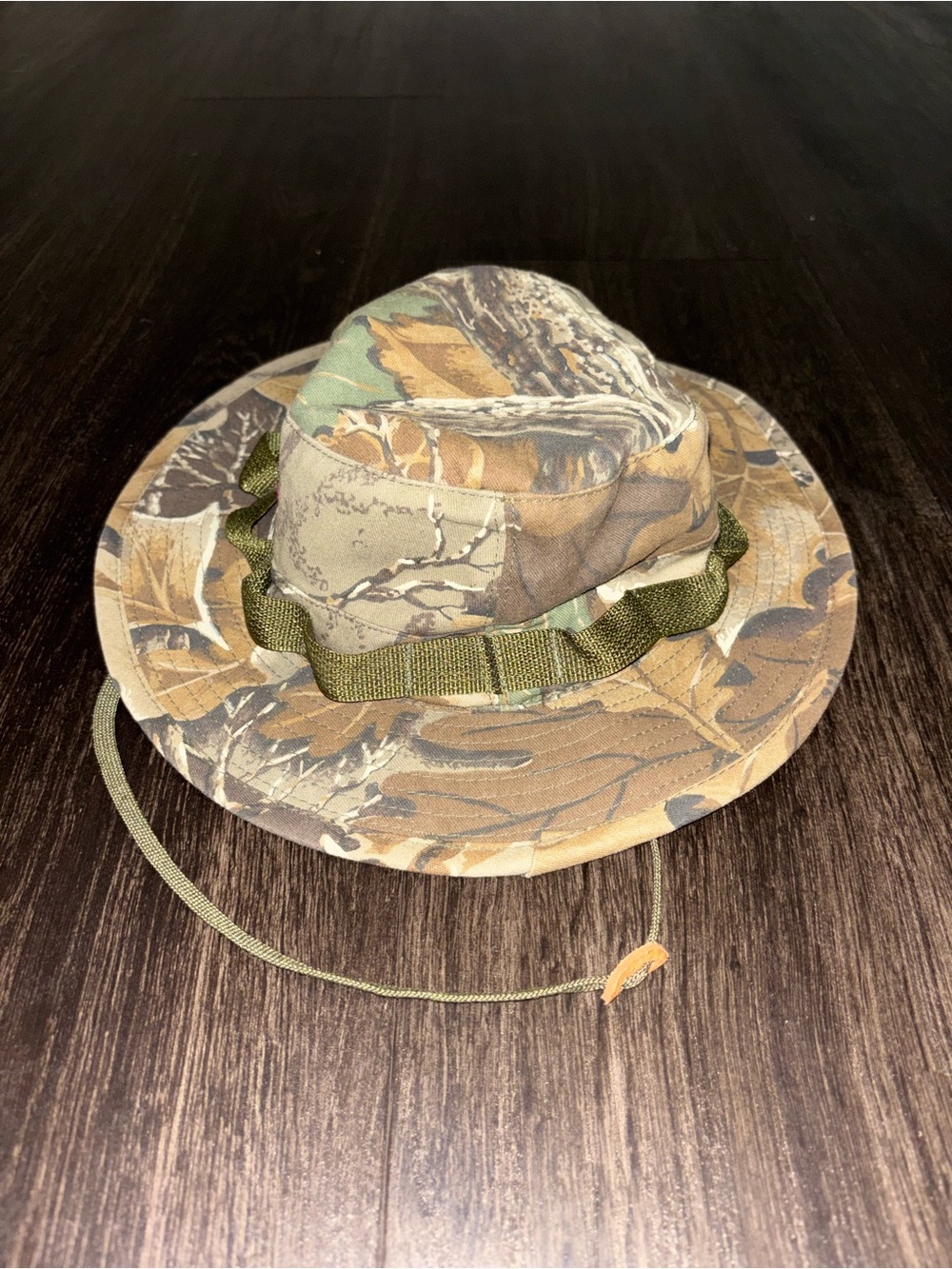 VTG TRU-SPEC HAT SUN HOT WEATHER BOONIE W/STRAP TYPE II WOODLAND CAMO 7 1/4